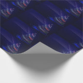 Vintager dekorativer Weihnachtsbaum Geschenkpapier (Ecke)