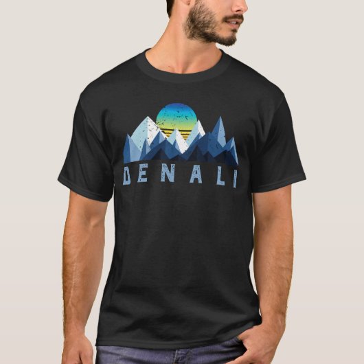 Vintager Denali Retro Nationalpark T-Shirt (Vorderseite)
