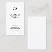 Vintager Design Sleek Schlicht Retro Beruflich Visitenkarte (Vorne/Hinten)