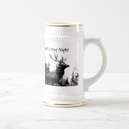 Vintager Designstaster, Bachelor Party Bierglas (Rechts)