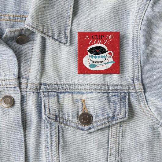 Vintager Desktop - Kaffee Button (Beispiel)