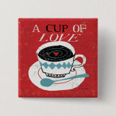 Vintager Desktop - Kaffee Button (Vorderseite)