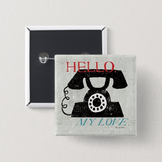 Vintager Desktop - Telefon Button (Vorne & Hinten)