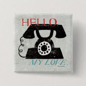 Vintager Desktop - Telefon Button (Vorderseite)