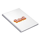 Vintager Detroit Notizblock (Rechte Seite)