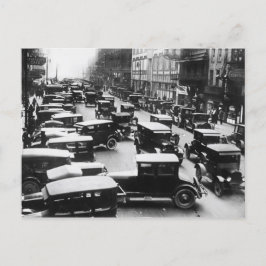 Vintager Detroit-Verkehr Postkarte