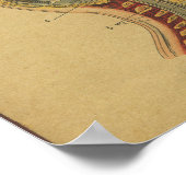 Vintager deutscher Anatomie Druckkopf Neck Poster (Ecke)