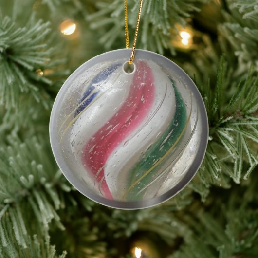 Vintager deutscher Handmarmor Keramik Ornament (Baum)