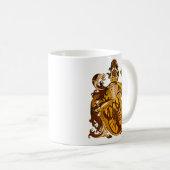 Vintager deutscher Krebs-Zodiakobat Kaffeetasse (VorderseiteRechts)