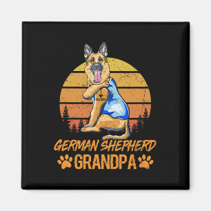 Vintager deutscher Schäferhund Großvater Paw Vater Magnet