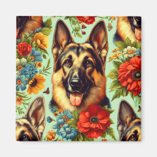 Vintager deutscher Schäferhund Magnet