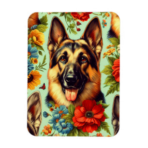 Vintager deutscher Schäferhund Magnet