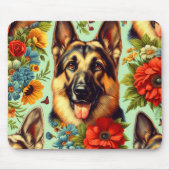 Vintager deutscher Schäferhund Mousepad (Vorne)