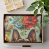 Vintager deutscher Schäferhund Seidenpapier (Geschenk)