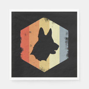Vintager Deutscher Schäferhund Serviette