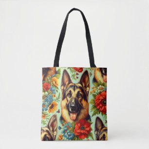 Vintager deutscher Schäferhund Tasche
