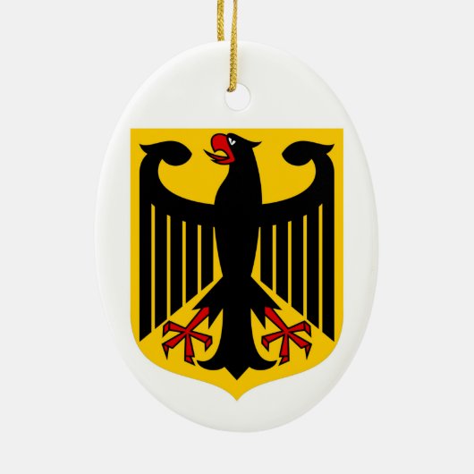 Vintager Deutscher Stein Keramikornament (Hinten)