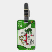 Vintager Deutschland-Deutscher Gepäckanhänger (Vorderseite vertikal)