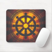 Vintager Dharma Rad-Druck Mousepad (Mit Mouse)