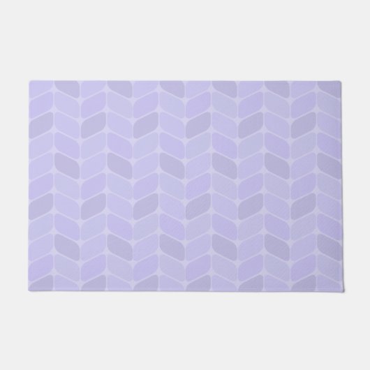 Vintager Diagonal-Rechtecke-Lavendel Fußmatte (Vorderseite)