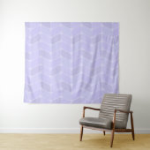 Vintager Diagonal-Rechtecke-Lavendel Wandteppich (Beispiel (Horizontal))