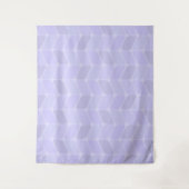 Vintager Diagonal-Rechtecke-Lavendel Wandteppich (Vorderseite)