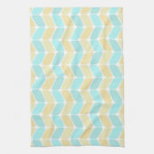Vintager Diagonal-Rechtecke Sandy Beach Geschirrtuch (Vertikal)