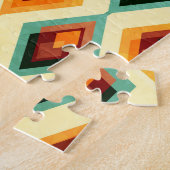 Vintager Diamant Raster Nahtloses Muster Puzzle (Seite)