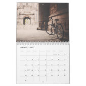 Vintager die Seiten-Kalender des Kalender (Jan 2027)
