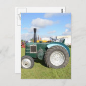 Vintager Dieseltraktor Postkarte (Vorne/Hinten)