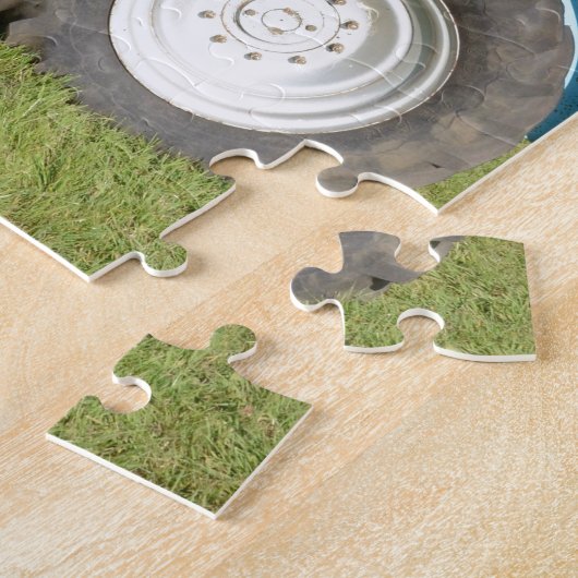 Vintager Dieseltraktor Puzzle (Seite)