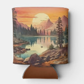 Vintager digitaler Nationalpark Dosenkühler (Rückseite)