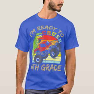 Vintager Dinosaurier-Monster-Lkw Ich bin bereit zu T-Shirt