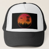 Vintager Disk Golf Frolf Frisbee Player Retro Truckerkappe (Vorderseite)