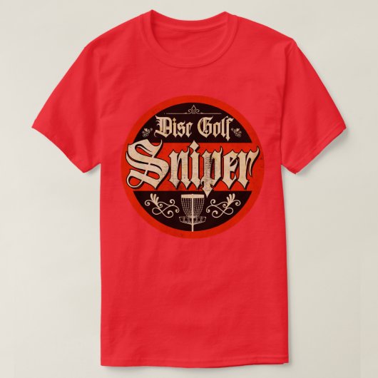 Vintager Disk Golf Sniper T-Shirt (Design vorne)