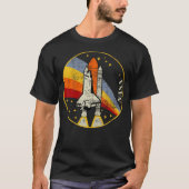 Vintager Distrestierter klassischer Regenbogenstre T-Shirt (Vorderseite)