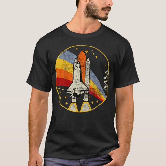 Vintager Distrestierter klassischer Regenbogenstre T-Shirt (Vorderseite)