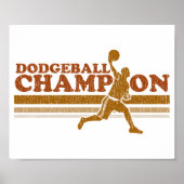 Vintager Dodgeball-Champion Poster (Vorne)