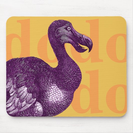 Vintager Dodo-Vogel Mousepad (Vorne)