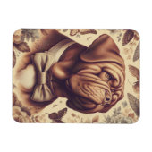 Vintager Dogue de Bordeaux Illustration Magnet (Horizontal)