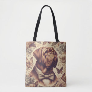 Vintager Dogue de Bordeaux Illustration Tasche