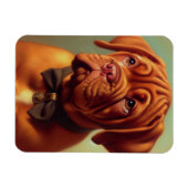 Vintager Dogue de Bordeaux Malerei Magnet (Horizontal)