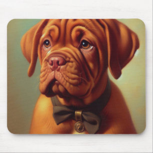 Vintager Dogue de Bordeaux Malerei Mousepad