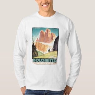 Vintager Dolomit-Berg T-Shirt