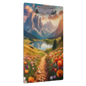 Vintager Dolomiten-See Klemmbrett (Rechts)