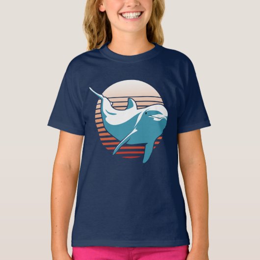 Vintager Dolphin-T - Shirt (Vorderseite)