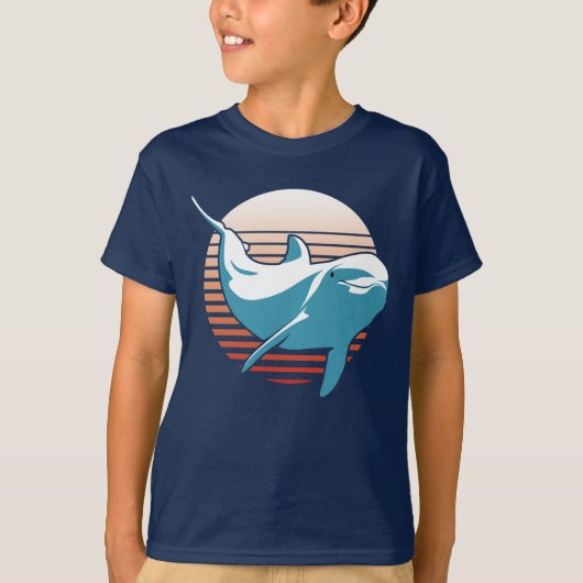 Vintager Dolphin-T - Shirt (Vorderseite)
