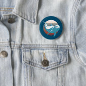 Vintager Dolphin-T - Shirt Button (Beispiel)