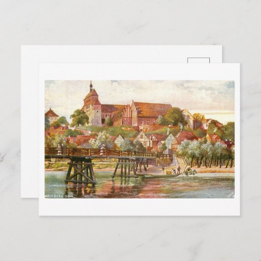 Vintager Dom/Kathedrale Havelberg Deutschland Postkarte (Vorne/Hinten)