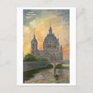 Vintager Dom/Kathedrale in Berlin, Deutschland, Postkarte